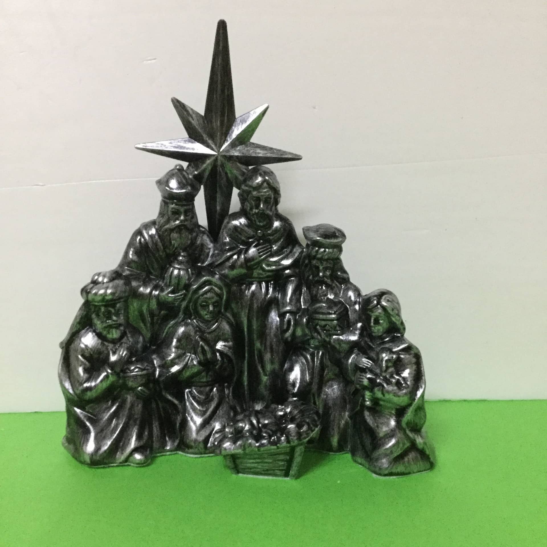 仿古七人組馬槽人物組