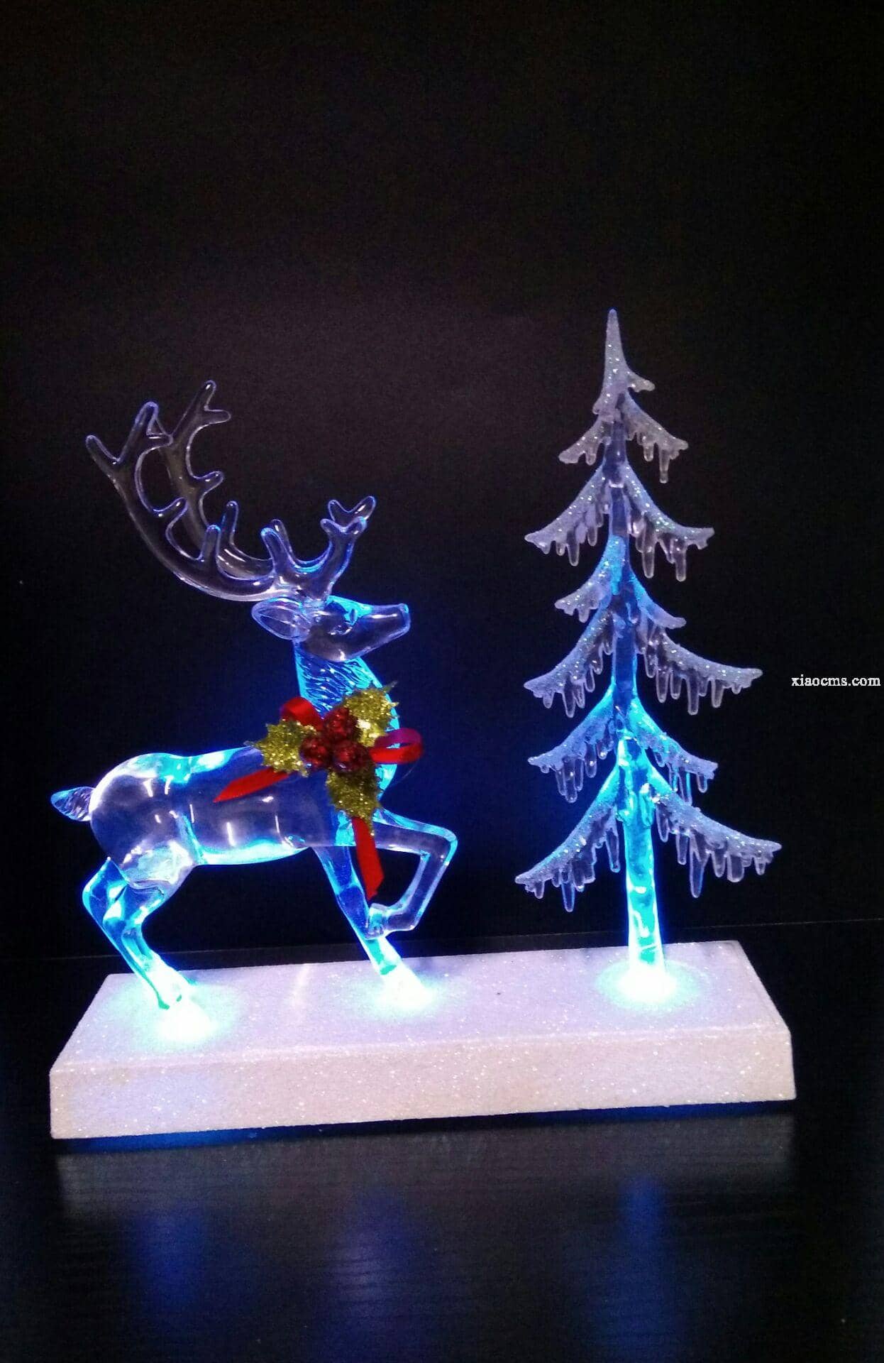 圣誕樹加鹿馬槽