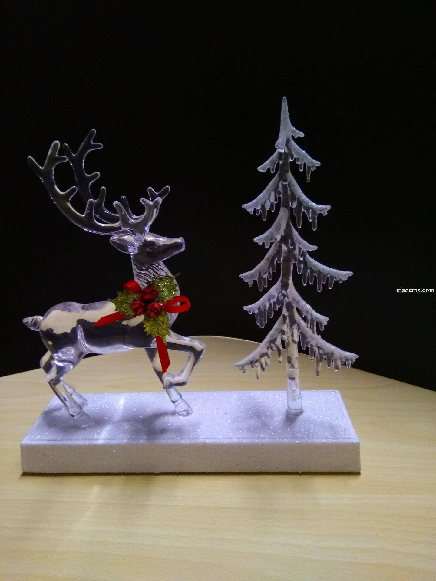 圣誕樹加鹿馬槽